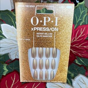 OPI XPress/On Gel-Like Manicure - Shimmering Gold